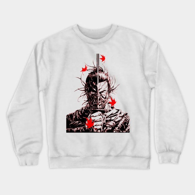 Jin Sakai Ghost of Tsushima Crewneck Sweatshirt by OtakuPapercraft